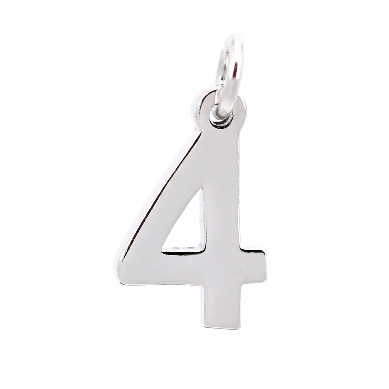 12 Pack: Sterling Silver Number Charm by Bead Landing™
